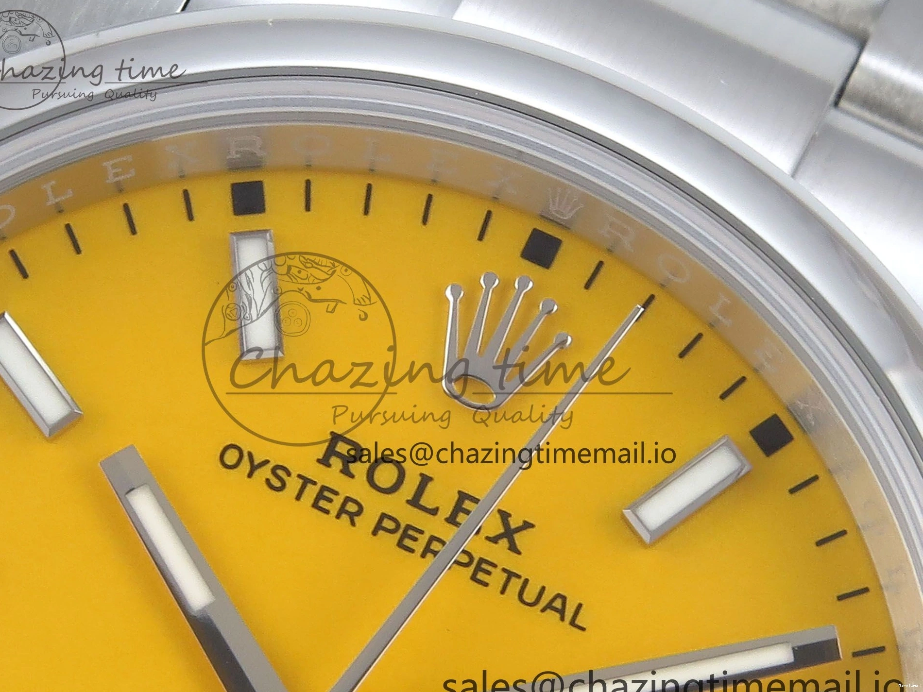 MiroTime 0330 Oyster Perpetual 126000 36mm EWEF Best Edition 904L Steel Yellow Dial A Supportive 777